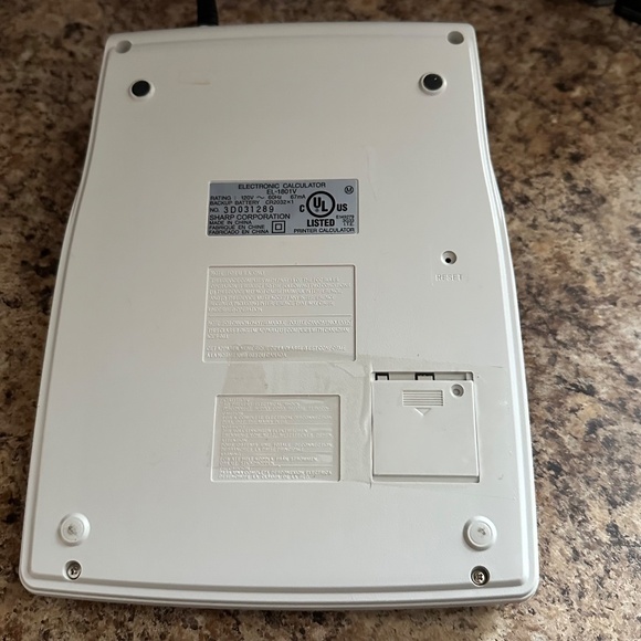 Business Calculator Sharp EL-1801V Portable 12-Digit 2-Color Serial Printing - Picture 7 of 8